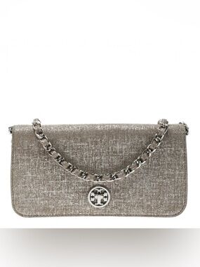 Tory Burch Adalyn brushed matallic suede crossbody Bag Designer vacation